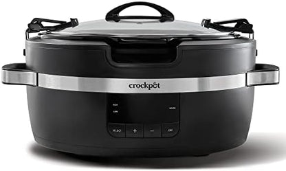 Crock-Pot Thermoshield 6 Quart Slow Cooker with Carry Handles ep9hg4
