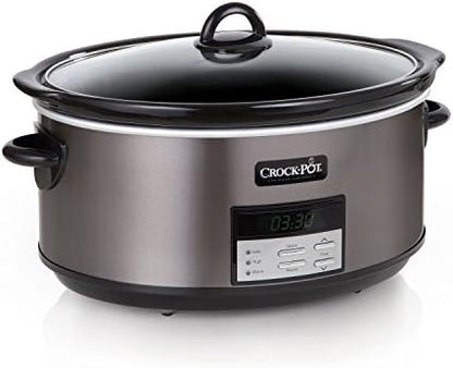 Crock-Pot 8 Quart Programmable Slow Cooker with Auto Warm ysm5nw