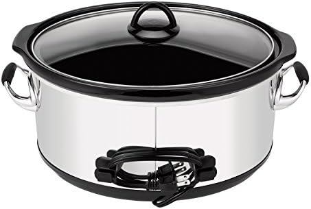 Crock-Pot 7 Quart Programmable Slow Cooker – Polished Platinum 33y77a