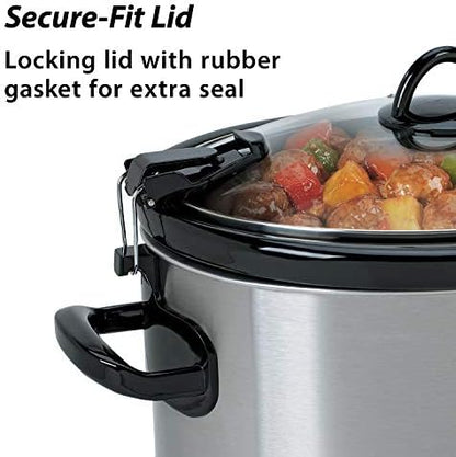 Crock-Pot Cook & Carry 6 Quart Portable Slow Cooker h8wk2m
