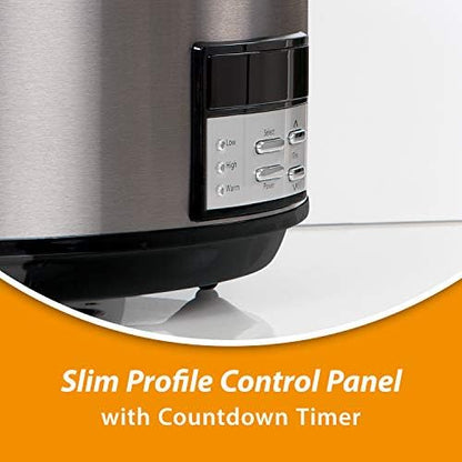 Crock-Pot 8 Quart Programmable Slow Cooker with Auto Warm ysm5nw