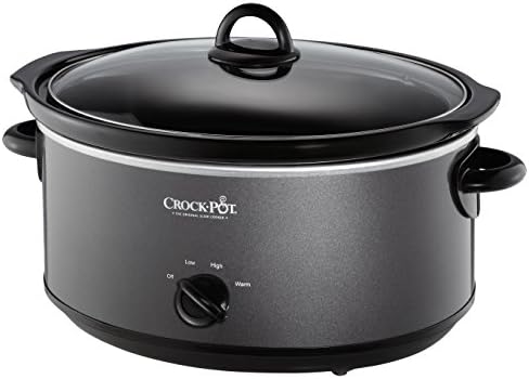 Crock-Pot 7 Quart Slow Cooker – Charcoal 38q9hn