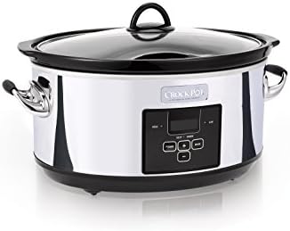 Crock-Pot 7 Quart Programmable Slow Cooker – Polished Platinum 33y77a