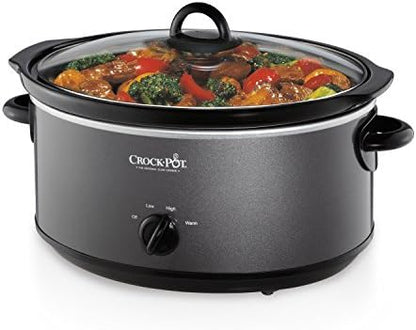 Crock-Pot 7 Quart Slow Cooker – Charcoal 38q9hn