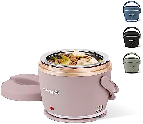 Crock-Pot Electric Lunch Box Food Warmer 20oz – Blush Pink 57ktqu