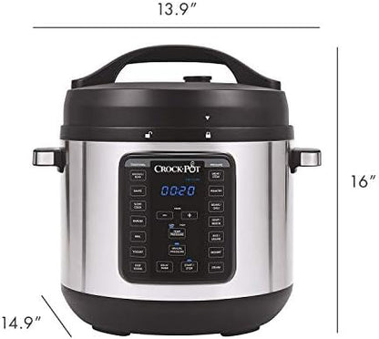 Crock-Pot 8 Quart Express Crock Multi-Use Pressure Cooker teycws