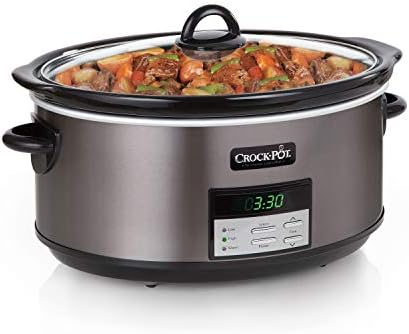 Crock-Pot 8 Quart Programmable Slow Cooker with Auto Warm ysm5nw