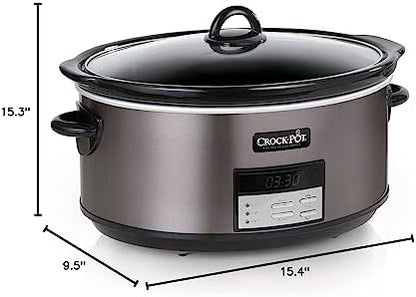 Crock-Pot 8 Quart Programmable Slow Cooker with Auto Warm ysm5nw