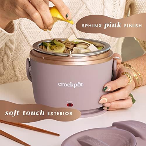 Crock-Pot Electric Lunch Box Food Warmer 20oz – Blush Pink 57ktqu