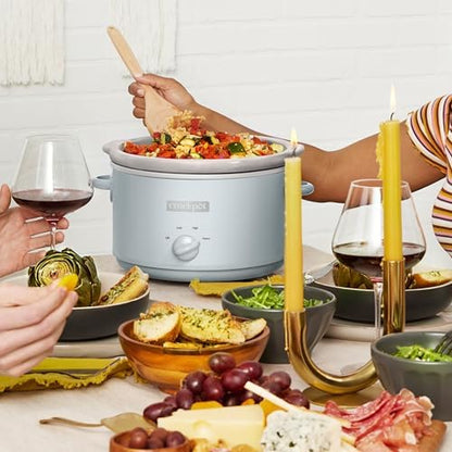 Crock-Pot 4.5 Quart Manual Slow Cooker – Macaroon Blue f2gycj