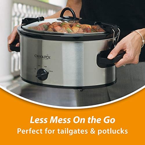 Crock-Pot Cook & Carry 6 Quart Portable Slow Cooker h8wk2m