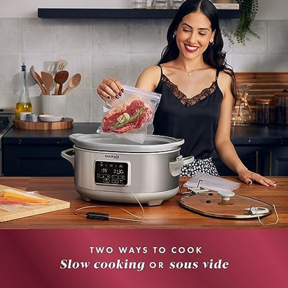 Crock-Pot 7 Quart Programmable Cook & Carry Slow Cooker 8q2jhw