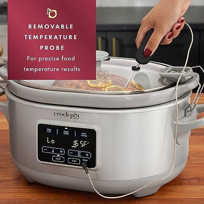 Crock-Pot 7 Quart Programmable Cook & Carry Slow Cooker 8q2jhw