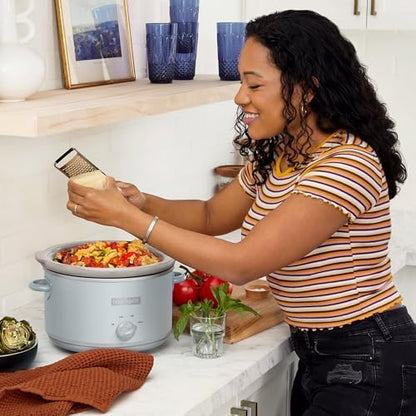 Crock-Pot 4.5 Quart Manual Slow Cooker – Macaroon Blue f2gycj