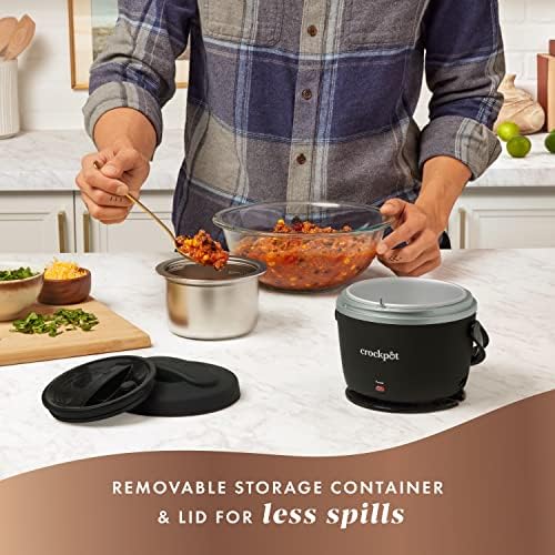 Crock-Pot Electric Lunch Box Food Warmer 20oz – Black jc6f85