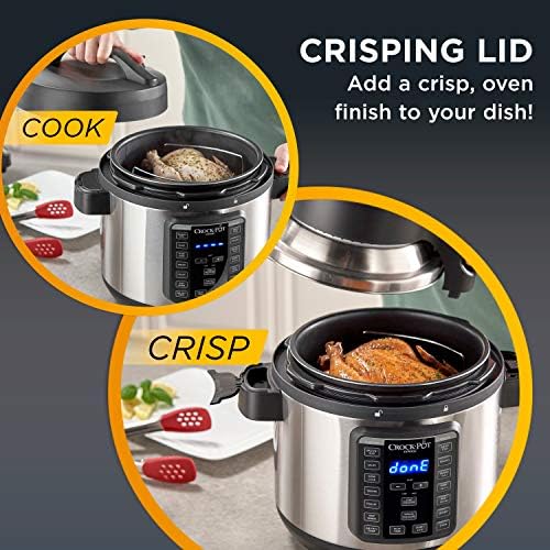 Crock-Pot Express Crisp 8 Quart 10-in-1 Pressure Cooker mmscjw