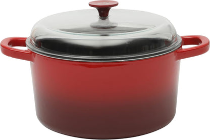 Crock-Pot 3 Quart Enameled Cast Iron Dutch Oven – Aqua zwynvj
