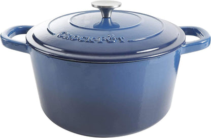Crock-Pot 3 Quart Enameled Cast Iron Dutch Oven – Aqua zwynvj