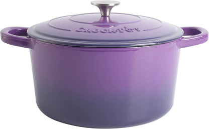 Crock-Pot 3 Quart Enameled Cast Iron Dutch Oven – Aqua zwynvj
