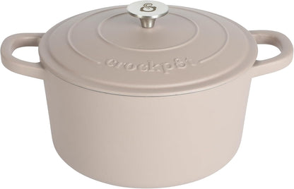 Crock-Pot 3 Quart Enameled Cast Iron Dutch Oven – Aqua zwynvj