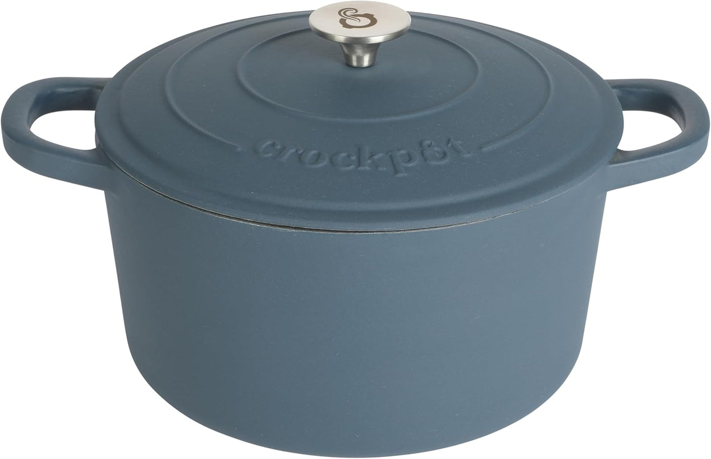 Crock-Pot 3 Quart Enameled Cast Iron Dutch Oven – Aqua zwynvj
