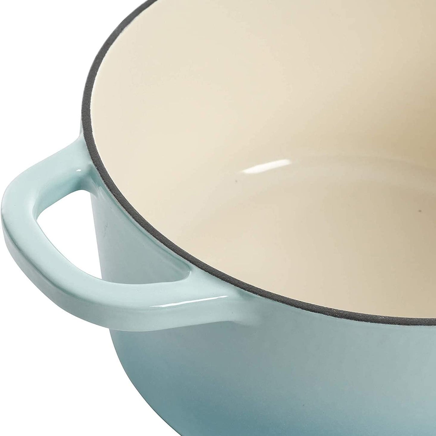 Crock-Pot 3 Quart Enameled Cast Iron Dutch Oven – Aqua zwynvj