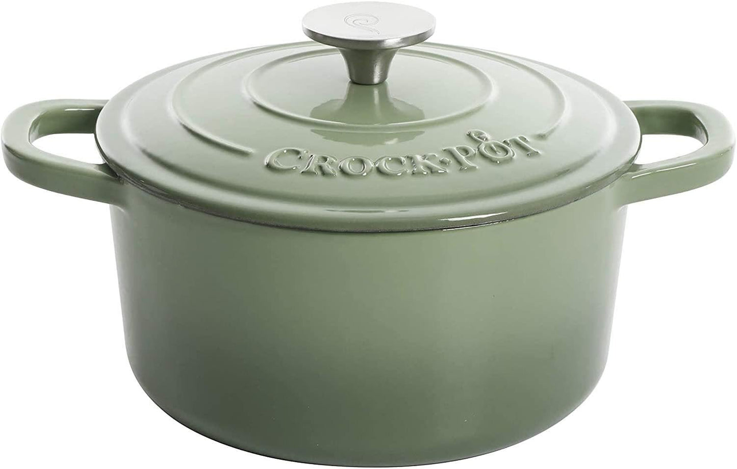 Crock-Pot 3 Quart Enameled Cast Iron Dutch Oven – Aqua zwynvj