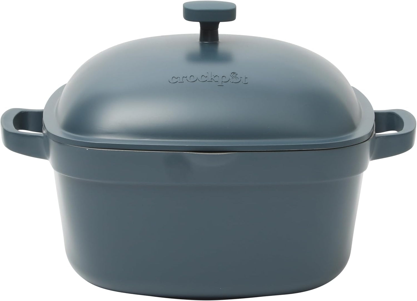 Crock-Pot 3 Quart Enameled Cast Iron Dutch Oven – Aqua zwynvj
